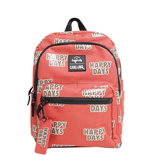 Little Legends x CarlijnQ Happy Days Backpack roestbruin/rood