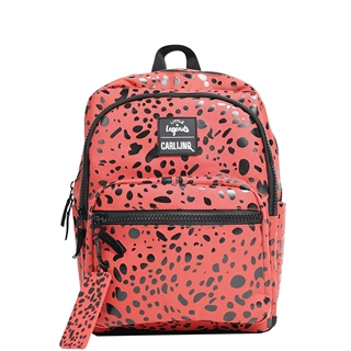 Little Legends x CarlijnQ Spotted Animal Backpack roestbruin/rood