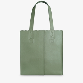 MyOMy My Paper Square Shopper rambler green | Travelbags.nl