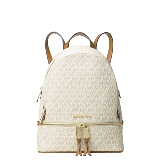 Michael Kors Rhea Zip Backpack vanilla