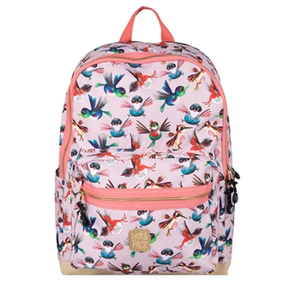 Pick & Pack Birds Backpack L soft pink