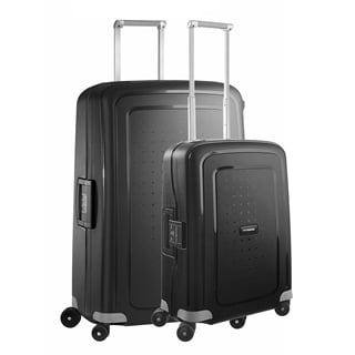 Travelbags Samsonite S'Cure Spinner 55 + 75 Set black aanbieding