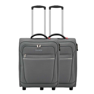 Travelbags Travelite Cabin 2 Wiel Trolley Set van 2 anthracite aanbieding
