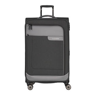 Travelite Viia 4 Wheel Trolley L Expandable anthracite
