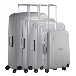 Travelbags Samsonite S'Cure 4-Delige Kofferset 55/69/75/81 silver aanbieding