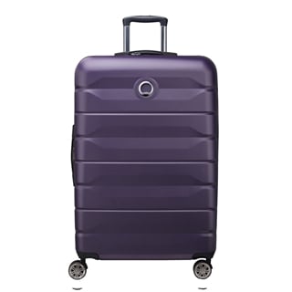 Delsey Air Armour 4 Wheel Large Trolley 77 Expandable dark purple