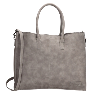 Zebra Trends Natural Bag Lisa Shopper 15,6 inch middengrijs