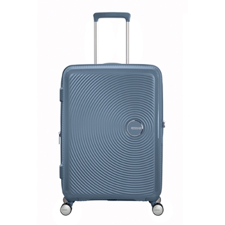American Tourister Soundbox Spinner 67 Expandable stone blue