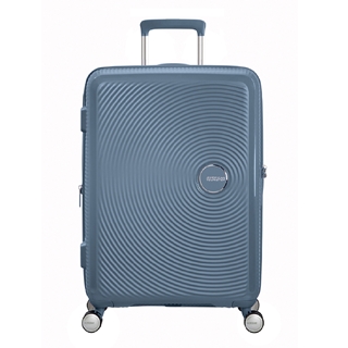 American Tourister Soundbox Spinner 77 Expandable stone blue