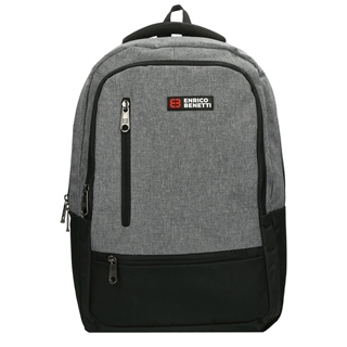 Enrico Benetti Hamburg 15'' Laptop Backpack light grey