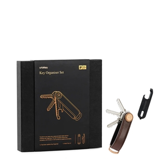 Orbitkey Premium Leather 2.0 Espresso Brown + Multi Tool V2 Gift Set espresso brown