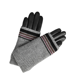 Markberg Helly Glove Lurex 8 black w/grey