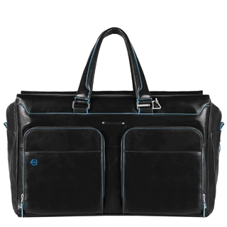 Piquadro Blue Square Duffel Bag black
