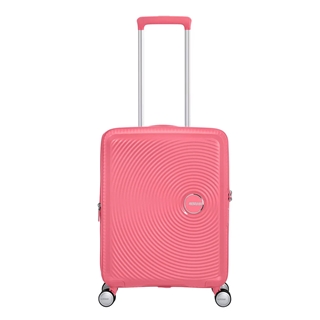 Travelbags American Tourister Soundbox Spinner 55 Expandable sun kissed coral aanbieding