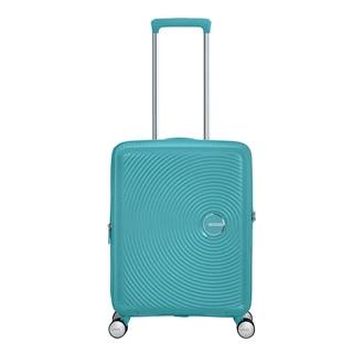 American Tourister Soundbox Spinner 55 Expandable turquoise tonic