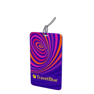 TravelBlue ID Tag Adreslabel waves