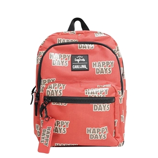 Little Legends x CarlijnQ Happy Days Backpack roestbruin/rood