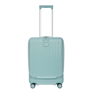 Bric's Positano Cabin Trolley 55 with Pocket light blue