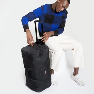 kapperszaak oriëntatie luister Eastpak Leatherface M + black denim | Travelbags.nl