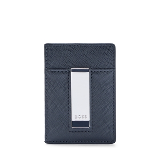 HUGO BOSS Zair Money Clip Card Holder, Black