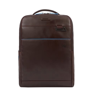 Piquadro Blue Square Computer Backpack Plain With iPad Pro brown