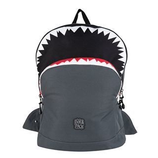 Pick & Pack Shark Shape Backpack L anthracite