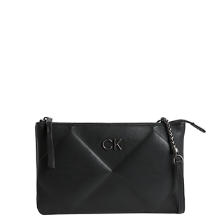 Calvin Klein Re-Lock Quilt Crossb ck black