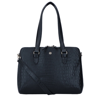 FMME. Charlotte 13.3 Workingbag 3 Pockets Croco black