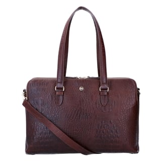 FMME. Charlotte 13.3 Workingbag 3 Pockets Croco brown