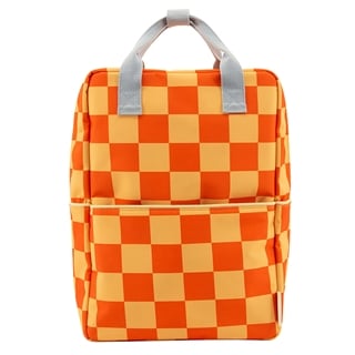 Sticky Lemon Farmhouse Backpack Large Checkerboard pear jam - ladybird red