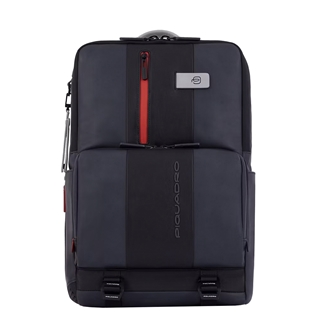 Piquadro Urban Fast-check Laptop and Ipad Backpack grey/black