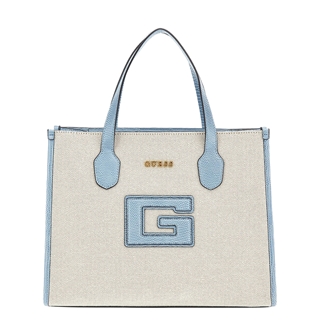Guess G Status 2 Compartment Tote natural/light denim