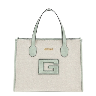 Guess G Status 2 Compartment Tote natural/sage