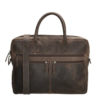 Hide & Stitches Idaho Enchant Laptoptasche dunkelbraun