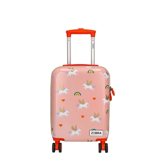 Zebra Trends Travel Kinderkoffer roze