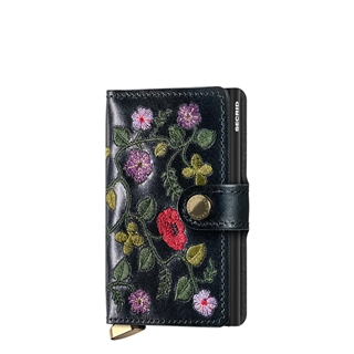 Secrid Miniwallet Premium Stitch Floral black