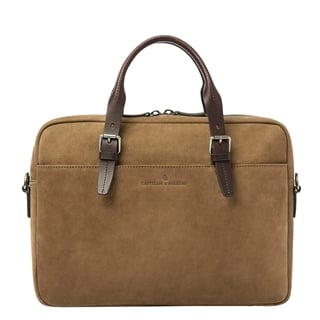 Castelijn & Beerens Veneto Nubuck Laptopbag 15,6" 53-9472 taupe