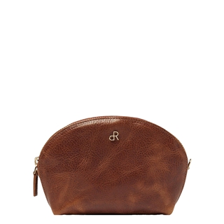 dR Amsterdam Milan Make-Up Bag cognac