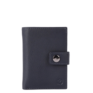 Valenta Card Wallet Leather MagSafe Luxe navy