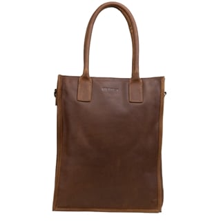 DSTRCT Preston Park A4 Shopper Laptop Bag cognac