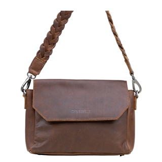 DSTRCT Preston Park Shoulder Bag Flap Bag L cognac