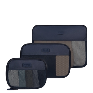 Lipault Travel Accessoires Set of 3 Compression Packing Cubes navy
