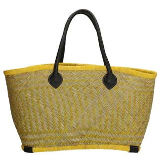 PE Florence Bozaka Straw Basket lemon