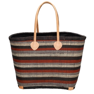 PE Florence Raffia Straw Basket XL caramel