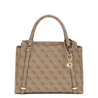 Guess Eco Erica 2 Comp Satchel latte logo