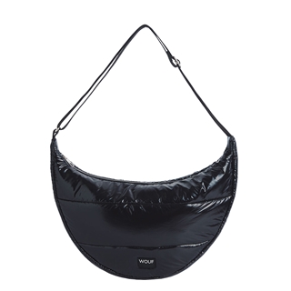 Wouf Black Glossy Large Crossbody Bag multi