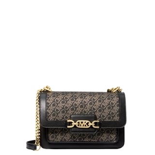 Michael Kors Heather LG Shldr blk/palegold