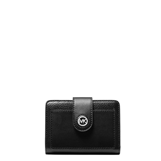 Michael Kors MK Charm SM Tab Compact Pckt Wllt black