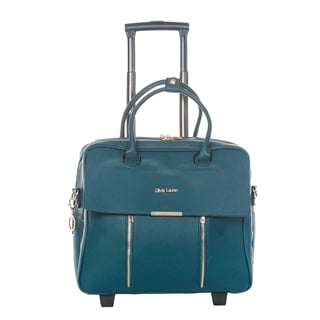 Olivia Lauren Dahlia Business Trolley petrol blue