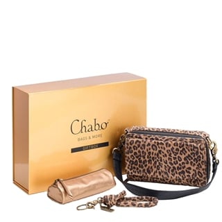 Chabo Giftbox Leopard metallic gold